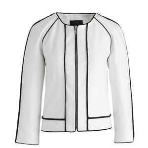 J Crew White Linen Jacket Blazer